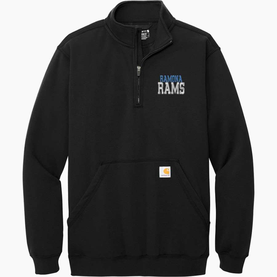 RAMONA HIGH SCHOOL RAMS <span class="pdp-name-mascot">RAMONA RAMS</span> Carhartt Men's Midweight 1/4-Zip Mock Neck Sweatshirt