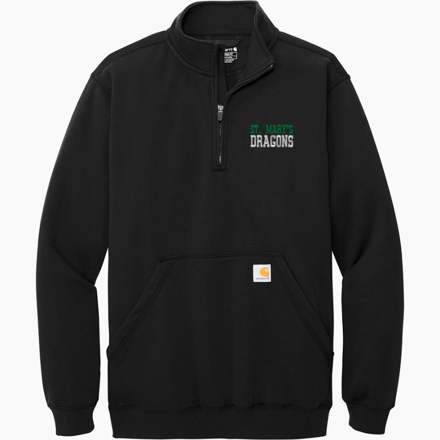 St. Mary's Dragons Carhartt Men's Midweight 1/4-Zip Mock Neck Sweatshirt