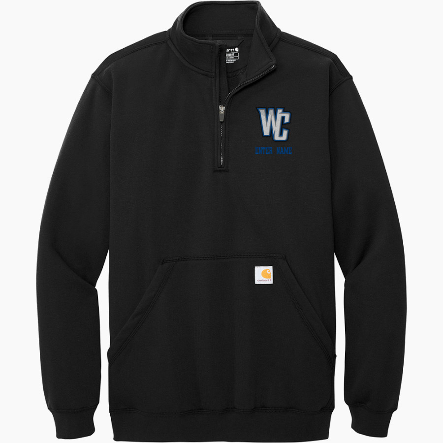 Wheatland-Chili Wildcats Carhartt Men's Midweight 1/4-Zip Mock Neck Sweatshirt