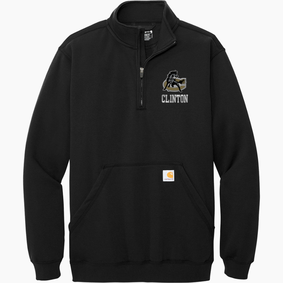 Clinton Dark Horses <span class="pdp-name-mascot">Clinton Dark Horses</span> Carhartt Men's Midweight 1/4-Zip Mock Neck Sweatshirt