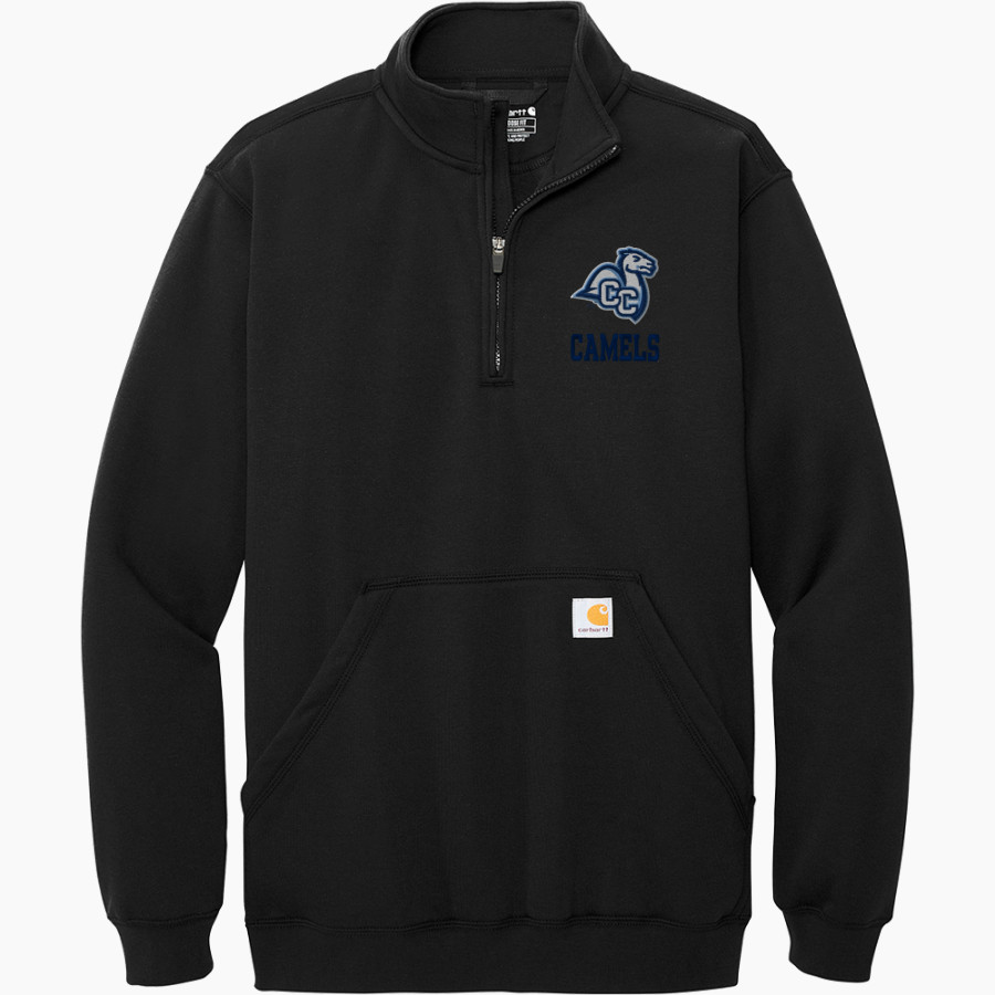 Connecticut College Camels <span class="pdp-name-mascot">Connecticut College Camels</span> Carhartt Men's Midweight 1/4-Zip Mock Neck Sweatshirt