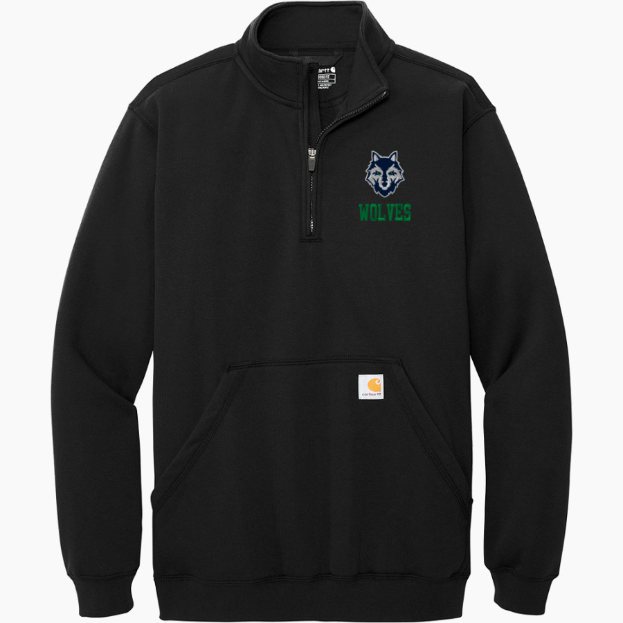 LIVINGSTON COLLEGIATE ACADEMY Wolves Carhartt Men's Midweight 1/4-Zip Mock Neck Sweatshirt