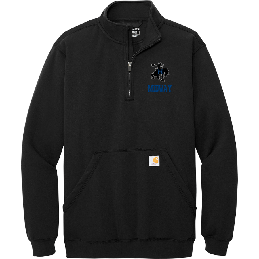 MIDWAY HIGH SCHOOL RAIDERS <span class="pdp-name-mascot">MIDWAY RAIDERS</span> Carhartt Men's Midweight 1/4-Zip Mock Neck Sweatshirt