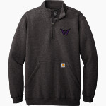 Warrenton Warriors Carhartt Men's Midweight 1/4-Zip Mock Neck Sweatshirt Front Thumbnail