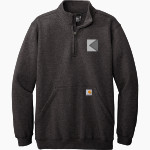 KENNY PIPE & SUPPLY Carhartt Men's Midweight 1/4-Zip Mock Neck Sweatshirt Front Thumbnail