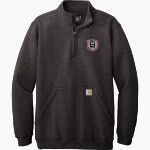 Grace College Lancers Carhartt Men's Midweight 1/4-Zip Mock Neck Sweatshirt Front Thumbnail