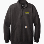 Mahone Mustangs Carhartt Men's Midweight 1/4-Zip Mock Neck Sweatshirt Front Thumbnail