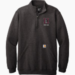 Hamilton Huskies Carhartt Men's Midweight 1/4-Zip Mock Neck Sweatshirt Front Thumbnail