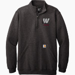 Willamette Wolverines <span class="pdp-name-mascot">Willamette Wolverines</span> Carhartt Men's Midweight 1/4-Zip Mock Neck Sweatshirt Front Thumbnail
