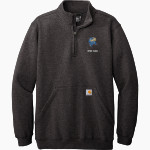 North Brunswick Middle School Raiders Carhartt Men's Midweight 1/4-Zip Mock Neck Sweatshirt Front Thumbnail