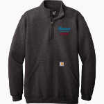 COLLEGE OF ST BENEDICT Bennies <span class="pdp-name-mascot">COLLEGE OF ST BENEDICT</span> Carhartt Men's Midweight 1/4-Zip Mock Neck Sweatshirt Front Thumbnail