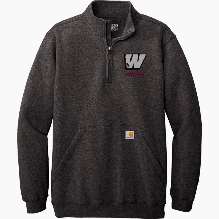 Willamette Wolverines <span class="pdp-name-mascot">Willamette Wolverines</span> Carhartt Men's Midweight 1/4-Zip Mock Neck Sweatshirt