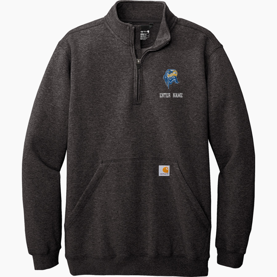North Brunswick Middle School Raiders Carhartt Men's Midweight 1/4-Zip Mock Neck Sweatshirt