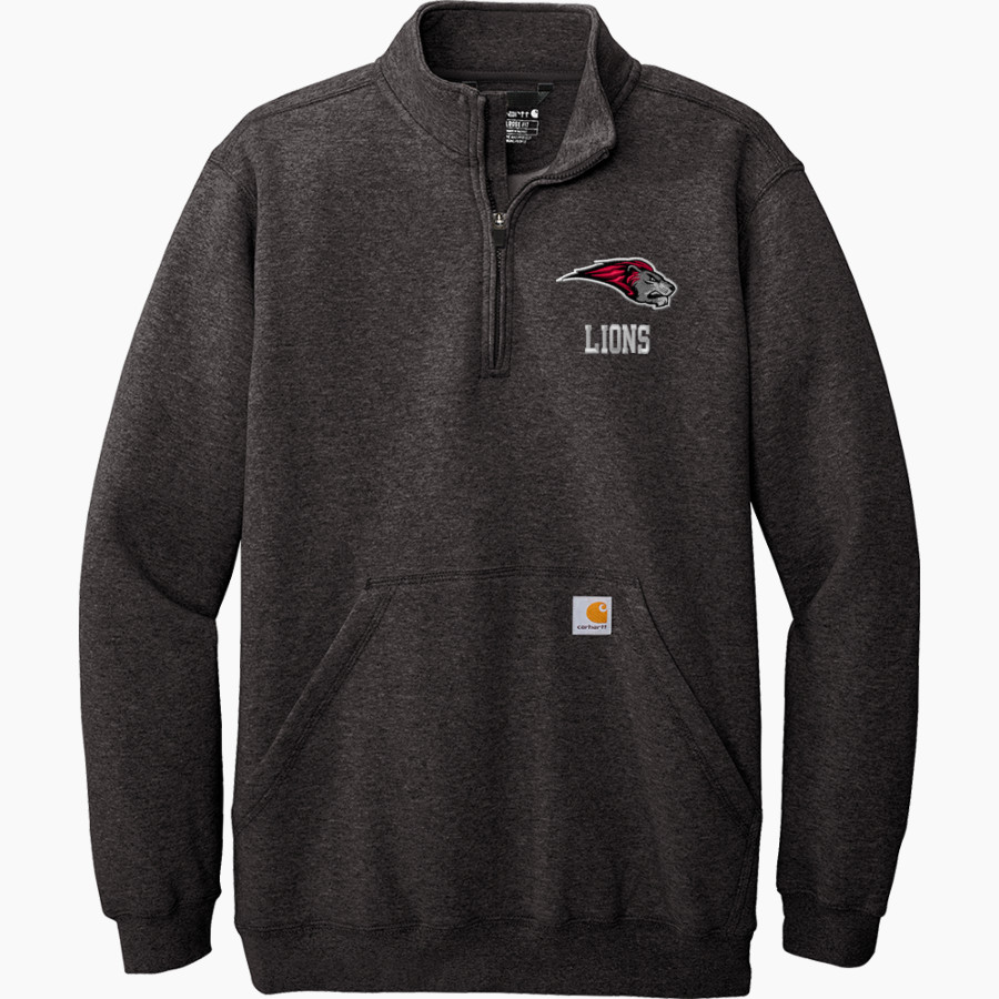 Bryn Athyn College The Official Store of the Lions <span class="pdp-name-mascot">Bryn Athyn College Lions</span> Carhartt Men's Midweight 1/4-Zip Mock Neck Sweatshirt