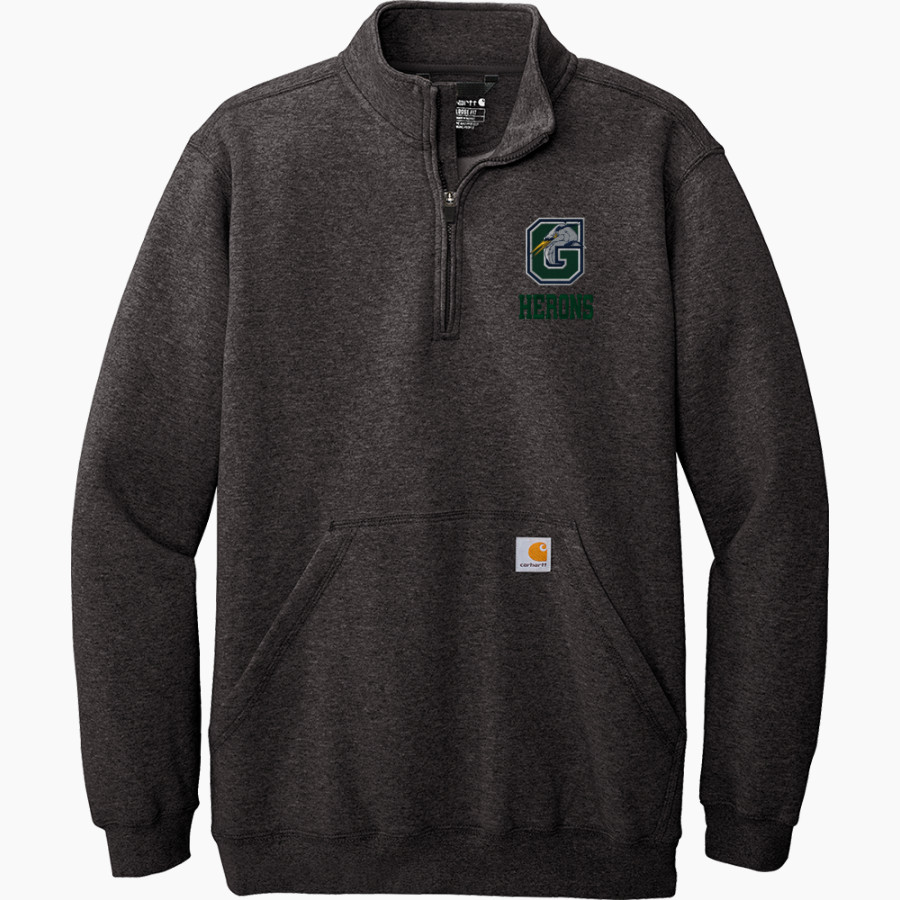 Gunston Herons Carhartt Men's Midweight 1/4-Zip Mock Neck Sweatshirt