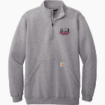 Millbrook Equine Veterinary Clinic Millbrook Equine Vet <span class="pdp-name-mascot">Millbrook Equine Veterinary Clinic</span> Carhartt Men's Midweight 1/4-Zip Mock Neck Sweatshirt Front Thumbnail