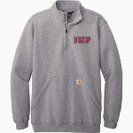 Indiana University of Pennsylvania <span class="pdp-name-mascot">Indiana University Of PA Hawks</span> Carhartt Men's Midweight 1/4-Zip Mock Neck Sweatshirt Front Thumbnail