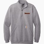 Tusculum University Pioneer Athletics <span class="pdp-name-mascot">TUSCULUM Pioneers</span> Carhartt Men's Midweight 1/4-Zip Mock Neck Sweatshirt Front Thumbnail