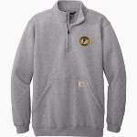 Superior Yellowjackets <span class="pdp-name-mascot">UW Superior Yellowjackets</span> Carhartt Men's Midweight 1/4-Zip Mock Neck Sweatshirt Front Thumbnail