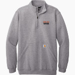 OCONTO FALLS HIGH SCHOOL PANTHERS <span class="pdp-name-mascot">OCONTO FALLS PANTHERS</span> Carhartt Men's Midweight 1/4-Zip Mock Neck Sweatshirt Front Thumbnail