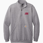 John Swett High School Online Apparel Store <span class="pdp-name-mascot">John Swett Warriors</span> Carhartt Men's Midweight 1/4-Zip Mock Neck Sweatshirt Front Thumbnail