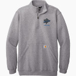 St. James Sharks Carhartt Men's Midweight 1/4-Zip Mock Neck Sweatshirt Front Thumbnail