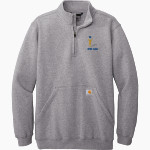 Mountain View Academy Mustangs <span class="pdp-name-mascot">Mountain View Academy Mustangs</span> Carhartt Men's Midweight 1/4-Zip Mock Neck Sweatshirt Front Thumbnail