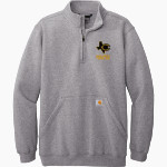 CRANDALL HIGH SCHOOL PIRATES Carhartt Men's Midweight 1/4-Zip Mock Neck Sweatshirt Front Thumbnail