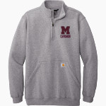 Mishawaka Cavemen Carhartt Men's Midweight 1/4-Zip Mock Neck Sweatshirt Front Thumbnail