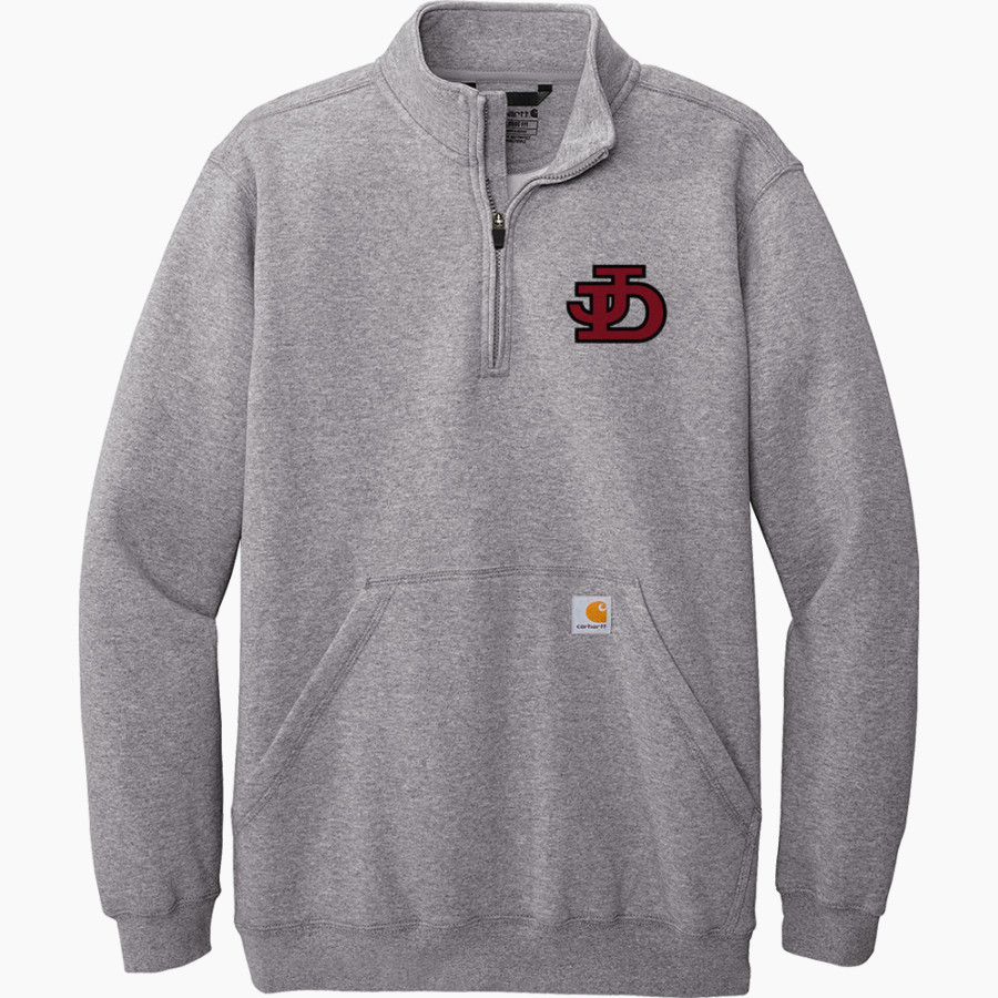 Jamesville DeWitt Red Rams Carhartt Men's Midweight 1/4-Zip Mock Neck Sweatshirt