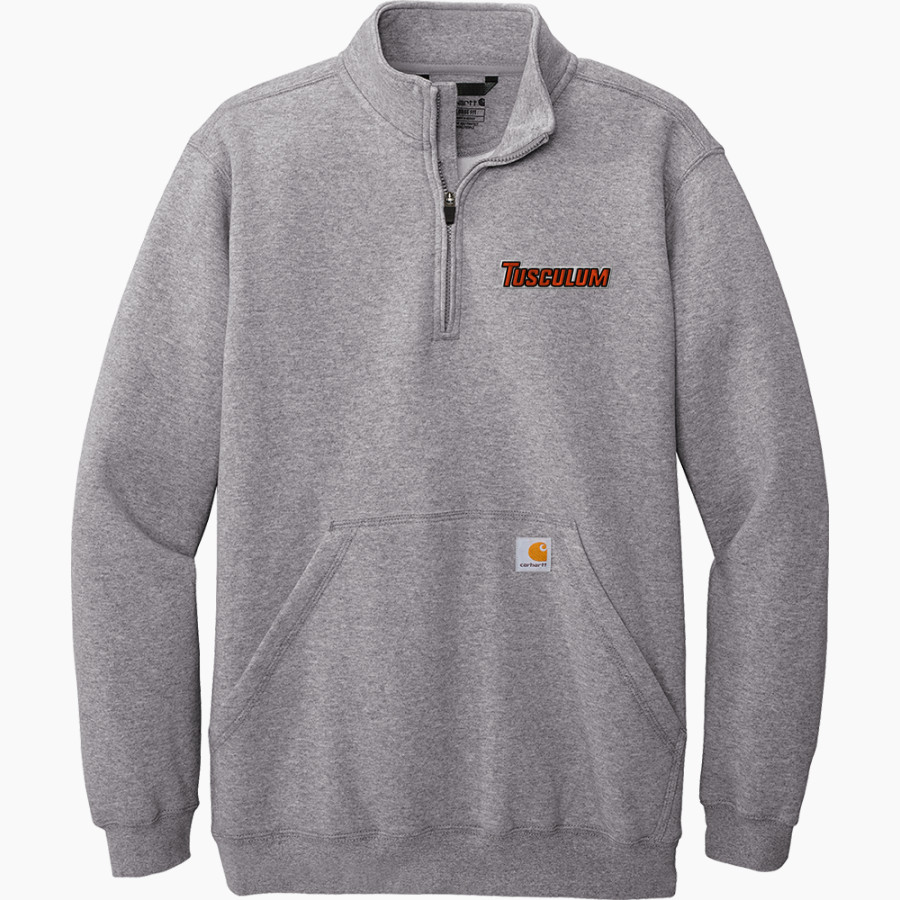 Tusculum University Pioneer Athletics <span class="pdp-name-mascot">TUSCULUM Pioneers</span> Carhartt Men's Midweight 1/4-Zip Mock Neck Sweatshirt