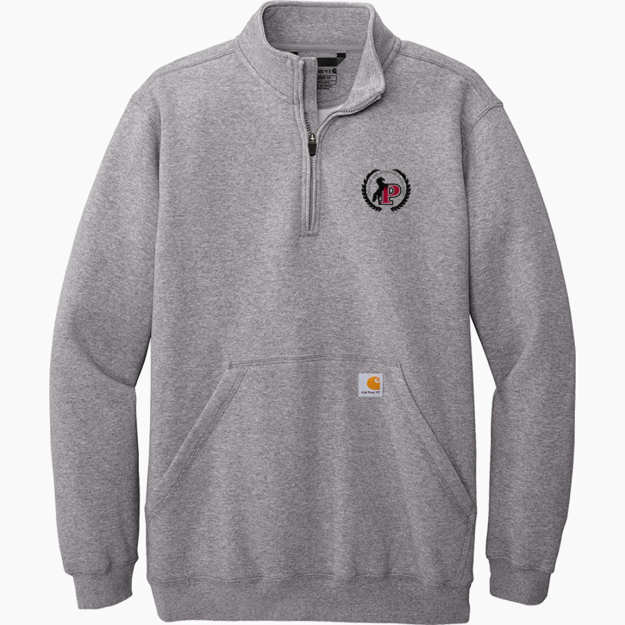 PSA Mustangs official sideline store <span class="pdp-name-mascot">PUTNAM SCIENCE ACADEMY Mustangs</span> Carhartt Men's Midweight 1/4-Zip Mock Neck Sweatshirt