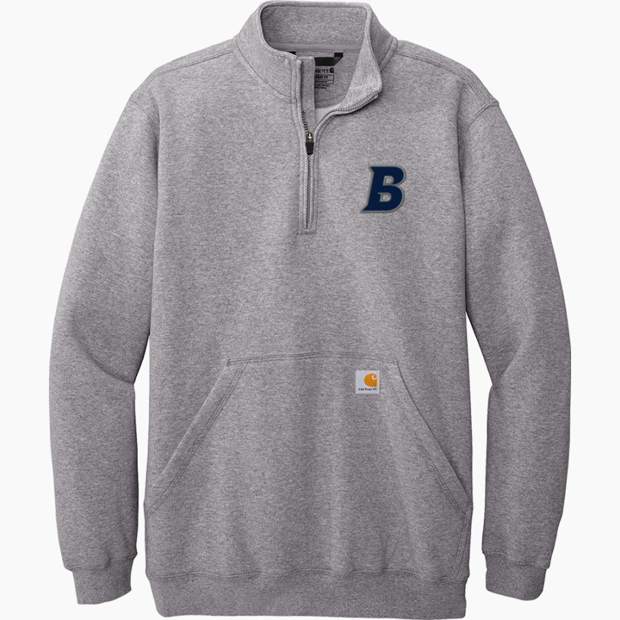 Brandeis Judges Online Store <span class="pdp-name-mascot">Brandeis Judges</span> Carhartt Men's Midweight 1/4-Zip Mock Neck Sweatshirt