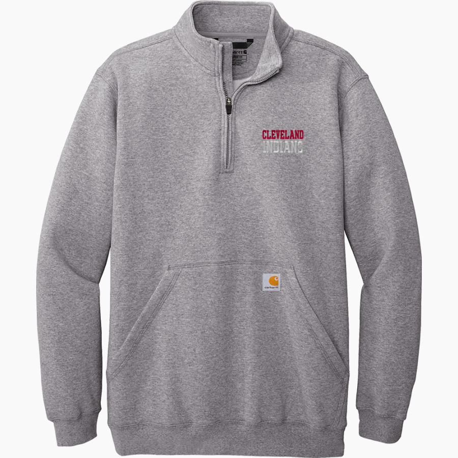 CLEVELAND HIGH SCHOOL INDIANS <span class="pdp-name-mascot">CLEVELAND INDIANS</span> Carhartt Men's Midweight 1/4-Zip Mock Neck Sweatshirt
