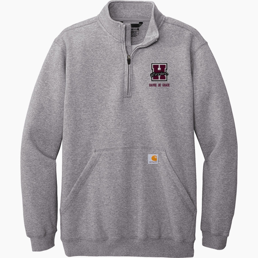 HAVRE DE GRACE HIGH SCHOOL WARRIORS <span class="pdp-name-mascot">HAVRE DE GRACE WARRIORS</span> Carhartt Men's Midweight 1/4-Zip Mock Neck Sweatshirt