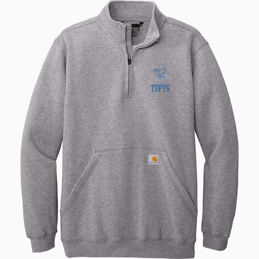 Tufts Jumbos Carhartt Men's Midweight 1/4-Zip Mock Neck Sweatshirt