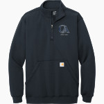 Covenant Academy Lions Carhartt Men's Midweight 1/4-Zip Mock Neck Sweatshirt Front Thumbnail