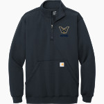 WALKER VALLEY HIGH SCHOOL MUSTANGS Carhartt Men's Midweight 1/4-Zip Mock Neck Sweatshirt Front Thumbnail