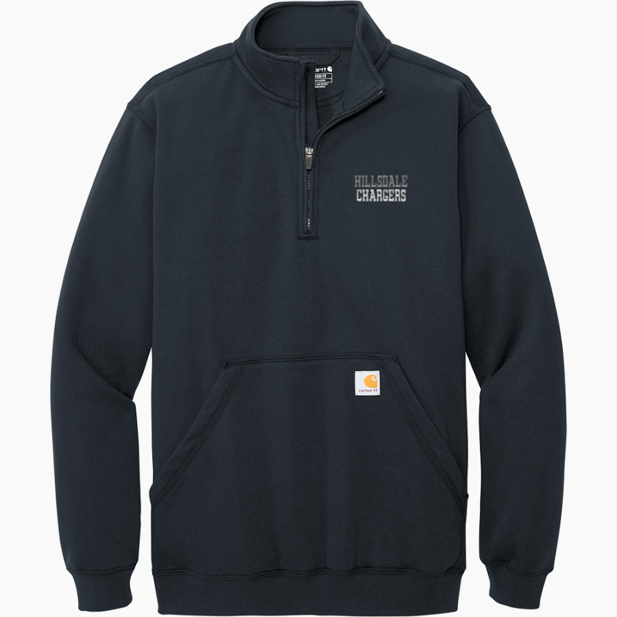HIllsdale Chargers <span class="pdp-name-mascot">HIllsdale College Chargers</span> Carhartt Men's Midweight 1/4-Zip Mock Neck Sweatshirt