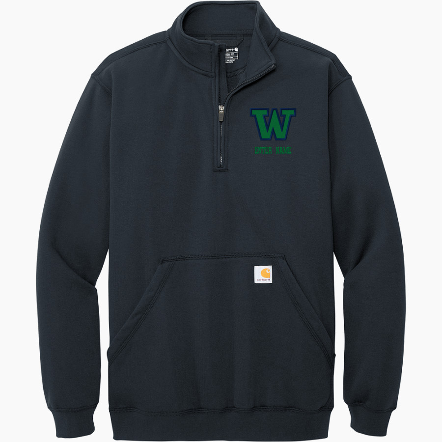 WOODINVILLE HIGH SCHOOL FALCONS Carhartt Men's Midweight 1/4-Zip Mock Neck Sweatshirt