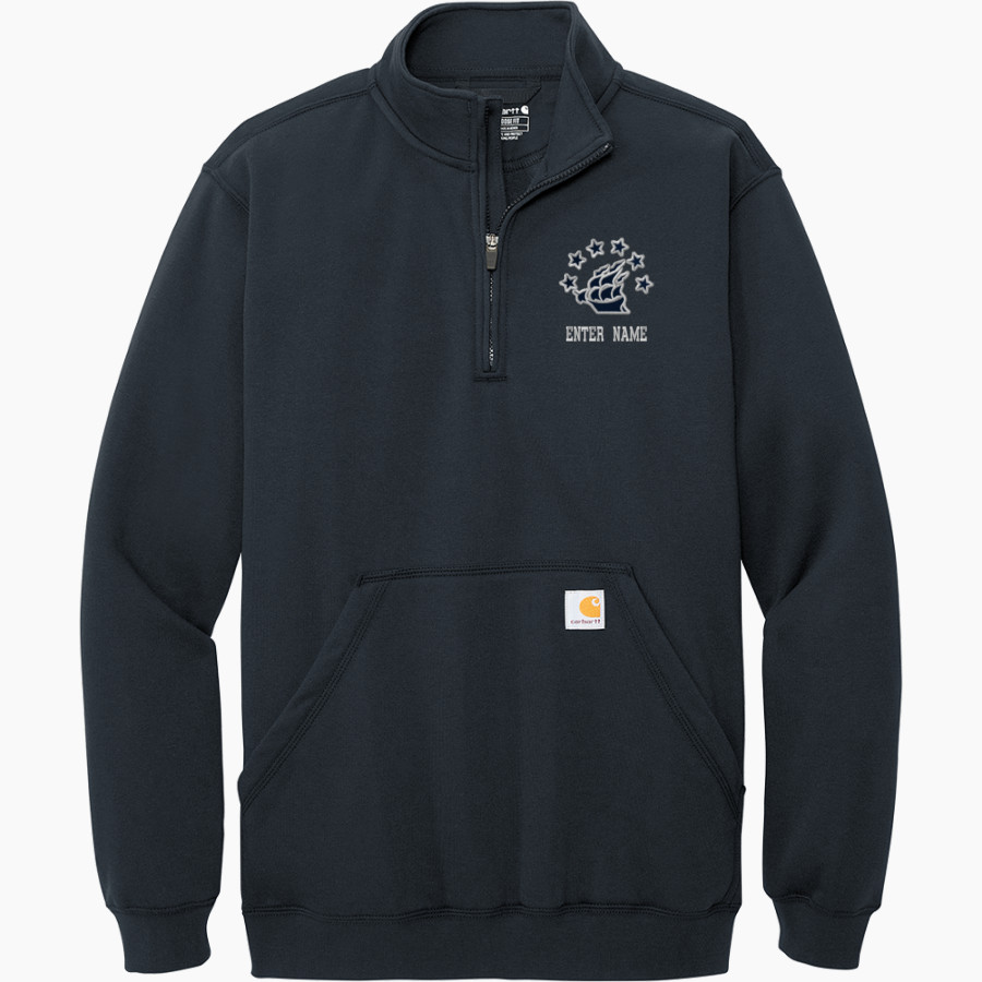 Hudson Explorers <span class="pdp-name-mascot">Hudson Explorers</span> Carhartt Men's Midweight 1/4-Zip Mock Neck Sweatshirt