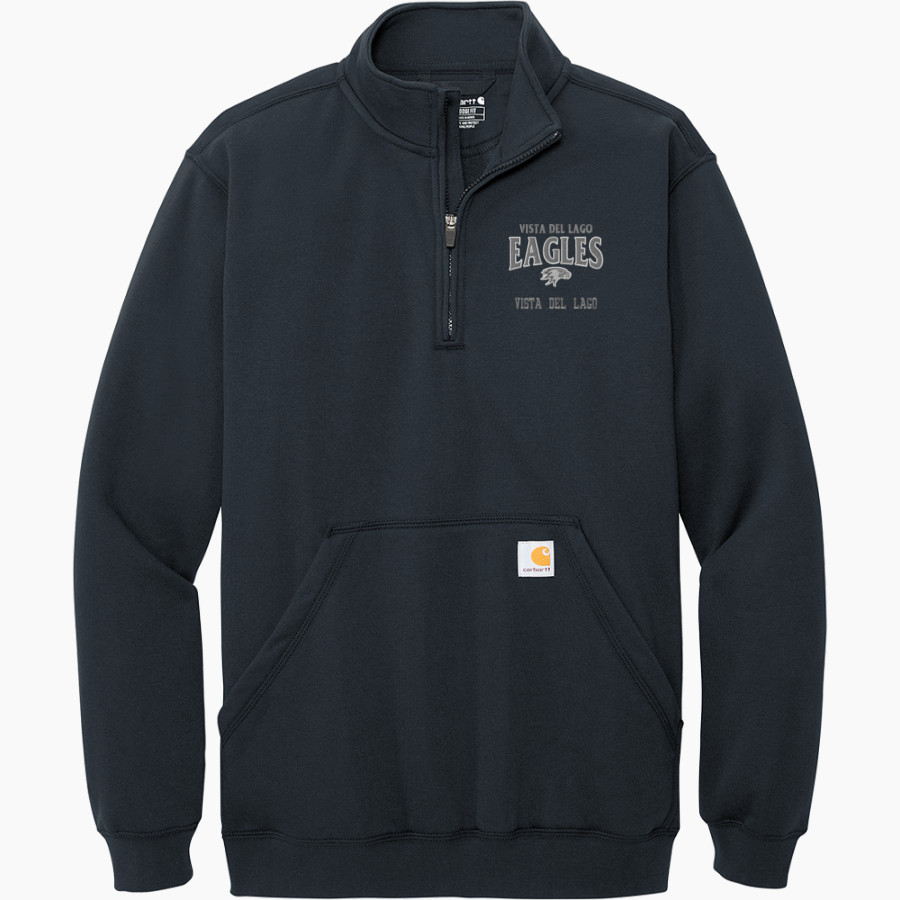 VISTA DEL LAGO HIGH SCHOOL EAGLES Carhartt Men's Midweight 1/4-Zip Mock Neck Sweatshirt