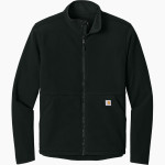 SILVER CREEK HIGH SCHOOL DRAGONS Carhartt Men's Textured Full-Zip Fleece Jacket Front Thumbnail