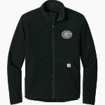 Gloversville High School Carhartt Men's Textured Full-Zip Fleece Jacket Front Thumbnail