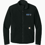 UAH Chargers <span class="pdp-name-mascot">University of Alabama Chargers</span> Carhartt Men's Textured Full Zip Fleece Jacket Front Thumbnail