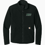 NEW HAMPTON HUSKIES <span class="pdp-name-mascot">NEW HAMPTON SCHOOL HUSKIES</span> Carhartt Men's Textured Full Zip Fleece Jacket Front Thumbnail
