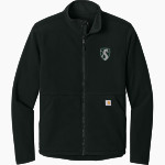 Drew Dragons Carhartt Men's Textured Full-Zip Fleece Jacket Front Thumbnail