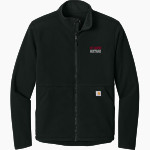 MOT Charter Mustangs Carhartt Men's Textured Full-Zip Fleece Jacket Front Thumbnail