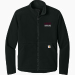 Amherst Hurricanes <span class="pdp-name-mascot">Amherst Hurricanes</span> Carhartt Men's Textured Full Zip Fleece Jacket Front Thumbnail