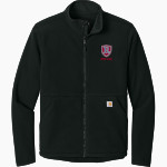Central Burden Raiders <span class="pdp-name-mascot">Central Burden Raiders</span> Carhartt Men's Textured Full Zip Fleece Jacket Front Thumbnail